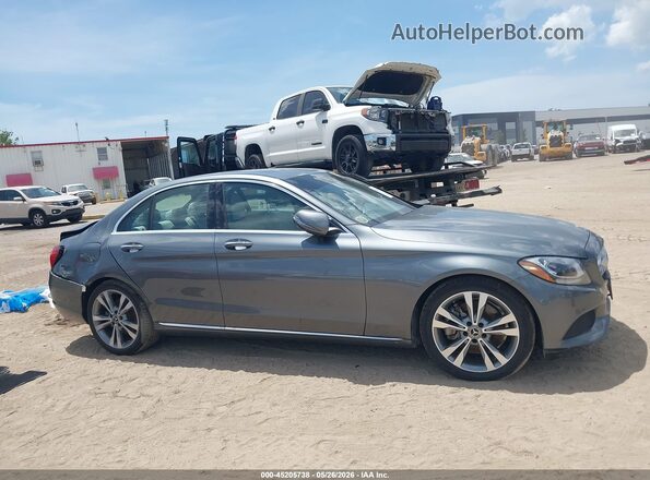 55SWF4JB5JU278930 2018 MERCEDES-BENZ C-CLASS Gray Widok wnętrza z tyłu