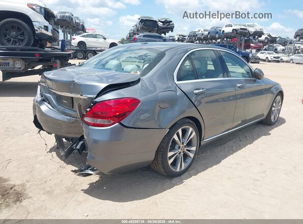 55SWF4JB5JU278930 2018 MERCEDES-BENZ C-CLASS Gray Tył prawy