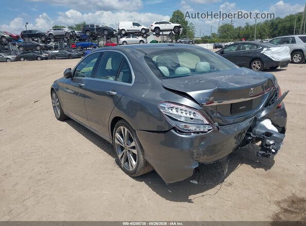 55SWF4JB5JU278930 2018 MERCEDES-BENZ C-CLASS Gray Tył lewy