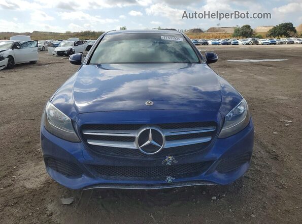 55SWF4JB6JU266690 2018 MERCEDES-BENZ C Blue წინა ხედი