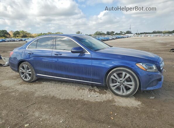 55SWF4JB6JU266690 2018 MERCEDES-BENZ C Blue წინა მარჯვენა