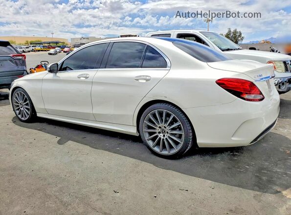 55SWF4JB7HU225026 2017 MERCEDES-BENZ C White Tył lewy