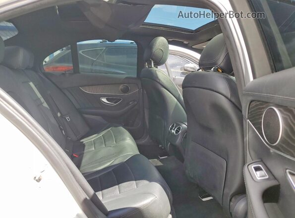 55SWF4JB7HU225026 2017 MERCEDES-BENZ C White Widok tylnych siedzeń