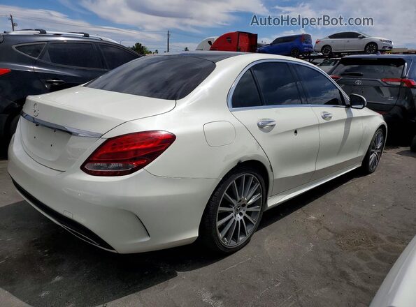 55SWF4JB7HU225026 2017 MERCEDES-BENZ C White Tył prawy
