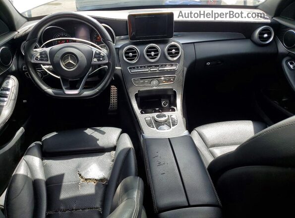 55SWF4JB7HU225026 2017 MERCEDES-BENZ C White Widok deski rozdzielczej