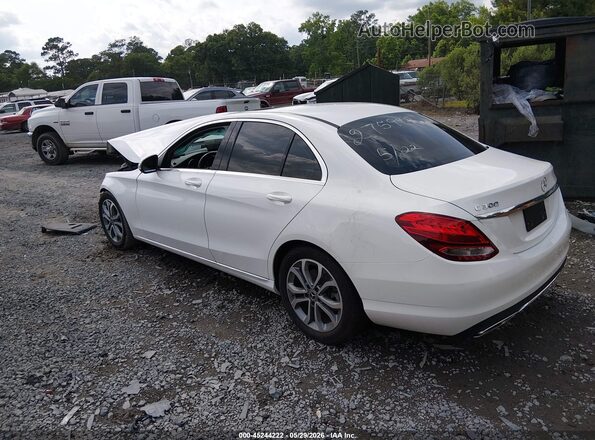 55SWF4JB7JU275947 2018 MERCEDES-BENZ C-CLASS White Tył lewy
