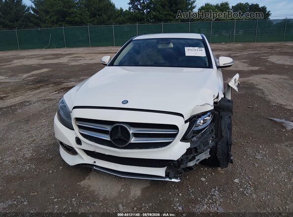 55SWF4JB8GU122325 2016 MERCEDES-BENZ C-CLASS White Instrument cluster view