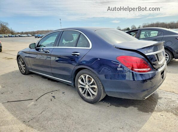 55SWF4JB8GU161500 2016 MERCEDES-BENZ C Blue უკანა მარცხენა