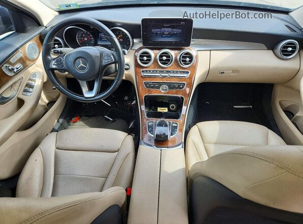 55SWF4JB8GU161500 2016 MERCEDES-BENZ C Blue წინა პანელის ხედი
