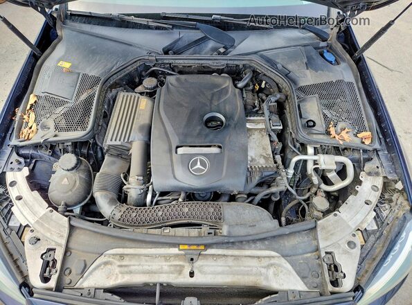 55SWF4JB8GU161500 2016 MERCEDES-BENZ C Blue უკანა სალონის ხედი