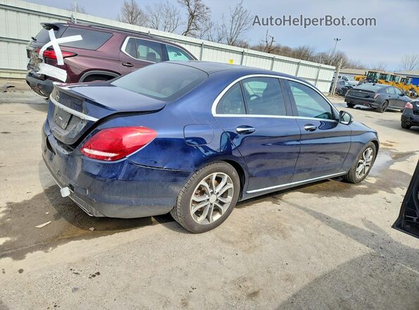 55SWF4JB8GU161500 2016 MERCEDES-BENZ C Blue უკანა მარჯვენა