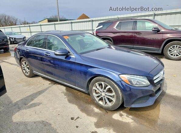 55SWF4JB8GU161500 2016 MERCEDES-BENZ C Blue წინა მარჯვენა