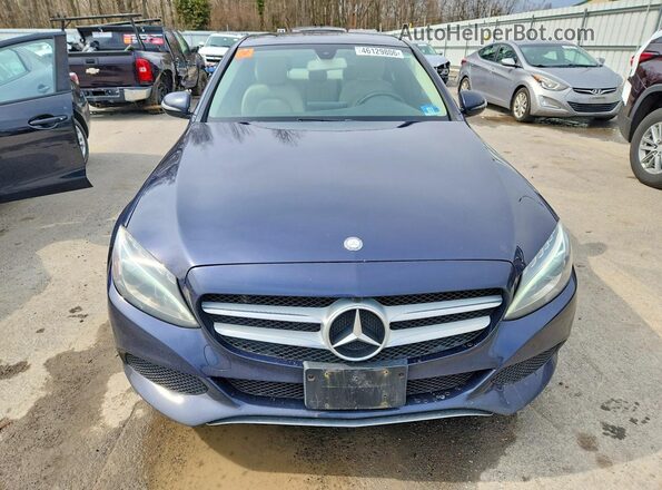 55SWF4JB8GU161500 2016 MERCEDES-BENZ C Blue წინა ხედი