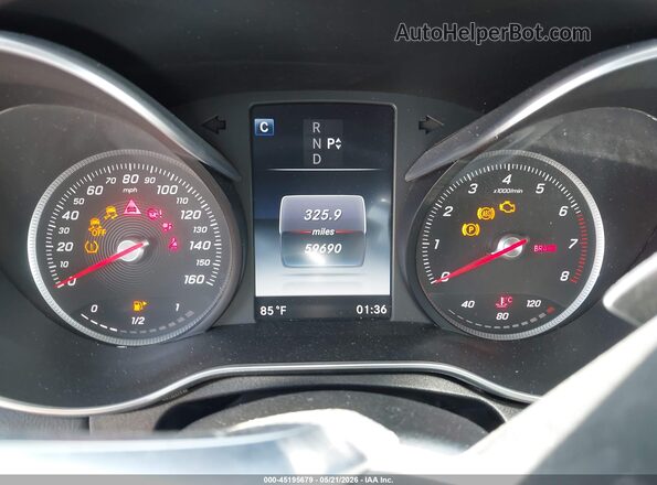 55SWF4JB8HU202645 2017 MERCEDES-BENZ C-CLASS Черный Вид задних сидений