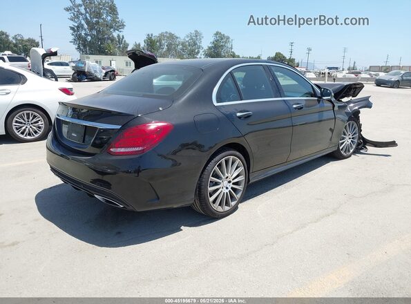55SWF4JB8HU202645 2017 MERCEDES-BENZ C-CLASS Черный Задняя правая четверть