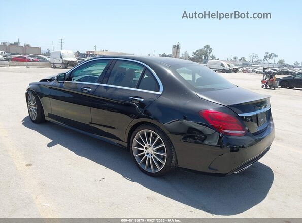 55SWF4JB8HU202645 2017 MERCEDES-BENZ C-CLASS Черный Задняя левая четверть