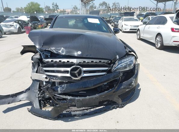 55SWF4JB8HU202645 2017 MERCEDES-BENZ C-CLASS Черный Вид задней части салона