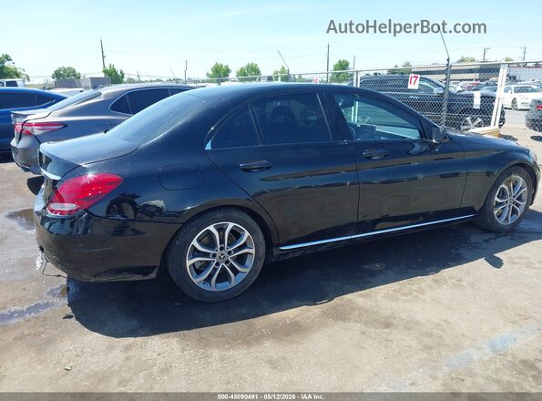 55SWF4JB8JU247722 2018 MERCEDES-BENZ C-CLASS Black Դիմացի տեսք