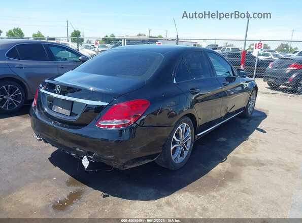 55SWF4JB8JU247722 2018 MERCEDES-BENZ C-CLASS Black Հետևի աջ