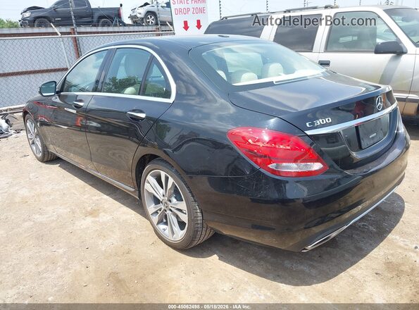 55SWF4JB8JU273608 2018 MERCEDES-BENZ C-CLASS Black Rear left