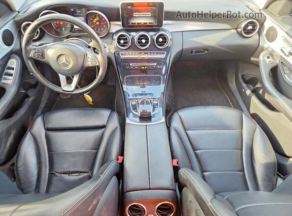 55SWF4JB9GU161330 2016 MERCEDES-BENZ C Black Вид панелі приладів