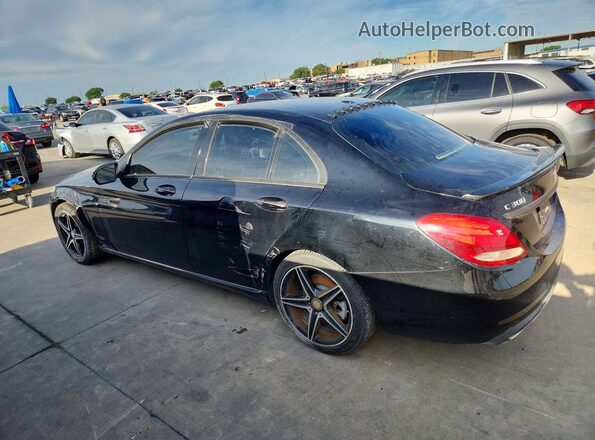 55SWF4JB9GU161330 2016 MERCEDES-BENZ C Black Задня ліва чверть