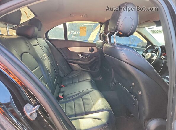 55SWF4JB9GU161330 2016 MERCEDES-BENZ C Black Вид задніх сидінь