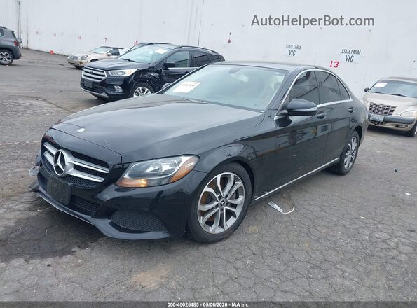 55SWF4JB9HU222029 2017 MERCEDES-BENZ C-CLASS Black Front left
