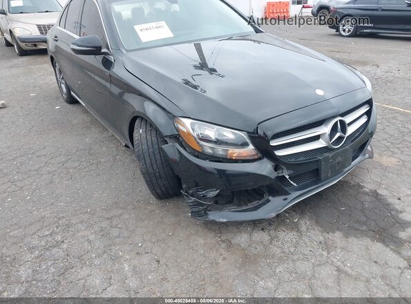 55SWF4JB9HU222029 2017 MERCEDES-BENZ C-CLASS Black Front view