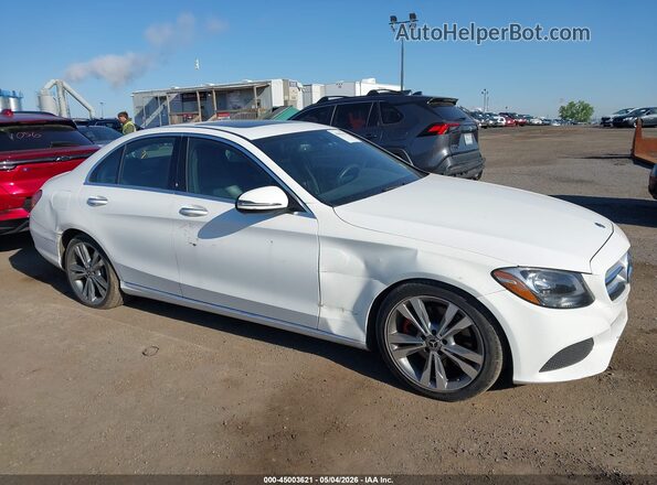 55SWF4JB9JU241458 2018 MERCEDES-BENZ C-CLASS White Front view