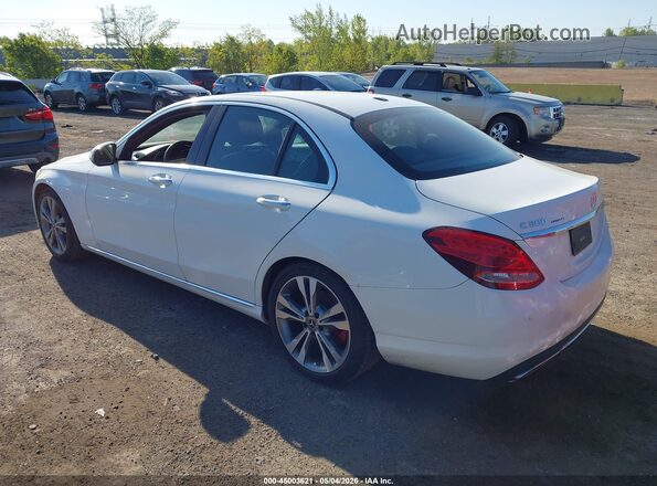 55SWF4JB9JU241458 2018 MERCEDES-BENZ C-CLASS White Rear left