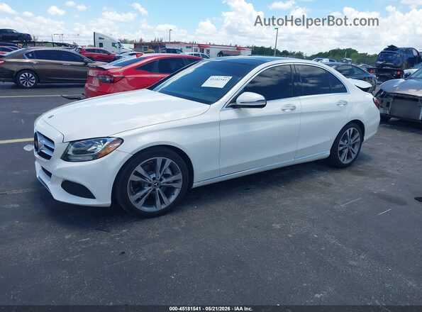 55SWF4JB9JU279093 2018 MERCEDES-BENZ C-CLASS Белый 