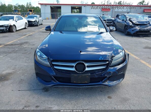 55SWF4JB9JU279126 2018 MERCEDES-BENZ C-CLASS Blue Vista frontal