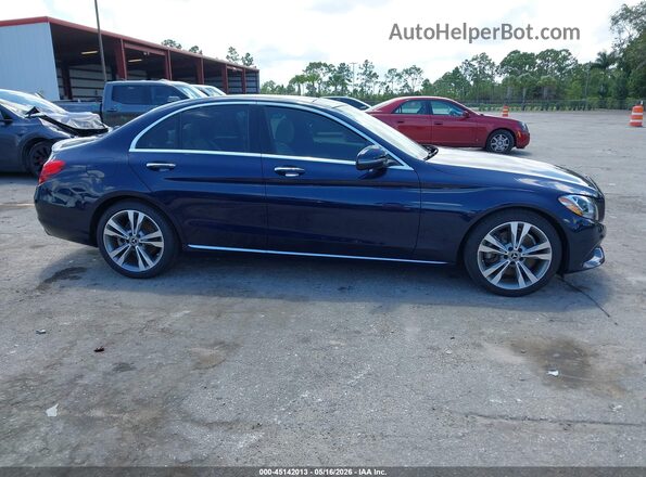 55SWF4JB9JU279126 2018 MERCEDES-BENZ C-CLASS Blue Vista interior trasera