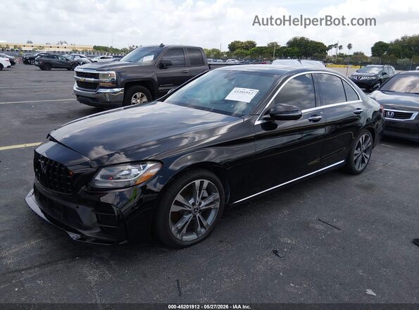 55SWF4JB9JU280261 2018 MERCEDES-BENZ C-CLASS Черный Передняя левая четверть