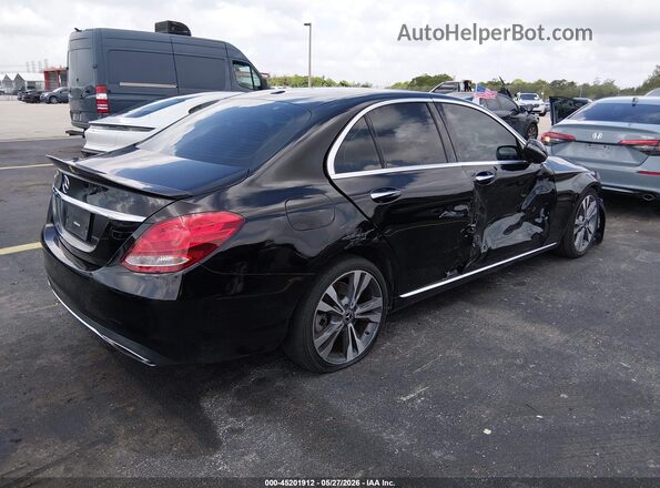 55SWF4JB9JU280261 2018 MERCEDES-BENZ C-CLASS Черный Задняя правая четверть