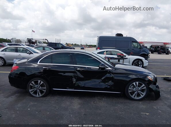 55SWF4JB9JU280261 2018 MERCEDES-BENZ C-CLASS Черный Вид задней части салона