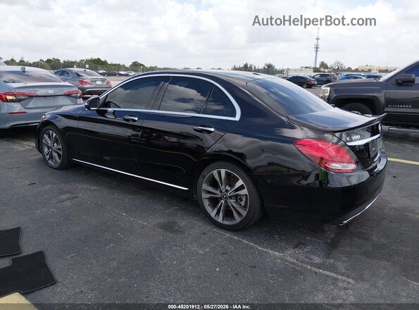 55SWF4JB9JU280261 2018 MERCEDES-BENZ C-CLASS Черный Задняя левая четверть