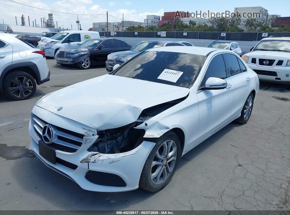 55SWF4JBXGU128854 2016 MERCEDES-BENZ C-CLASS White Vista tres cuartos delantera izquierda