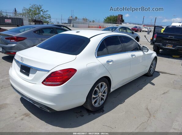 55SWF4JBXGU128854 2016 MERCEDES-BENZ C-CLASS White Trasero derecho