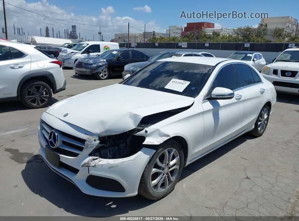 55SWF4JBXGU128854 2016 MERCEDES-BENZ C-CLASS White Vista frontal