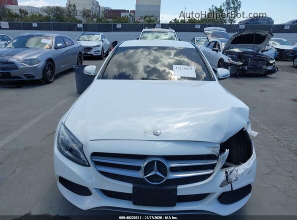 55SWF4JBXGU128854 2016 MERCEDES-BENZ C-CLASS White Vista del cuadro de instrumentos