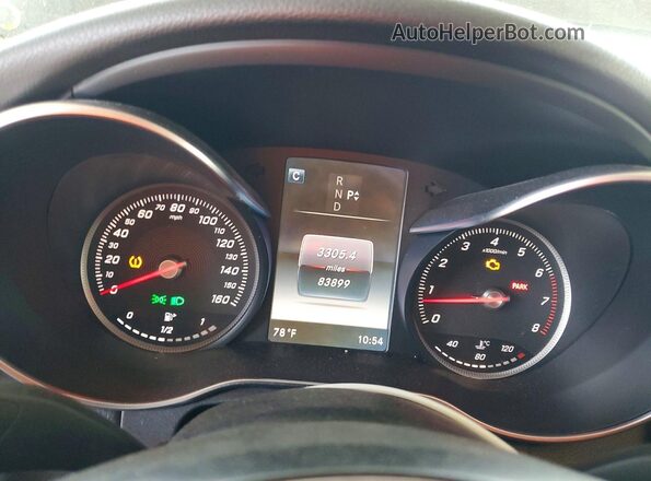 55SWF4JBXGU132127 2016 MERCEDES-BENZ C Black ხელსაწყოთა პანელის ხედი