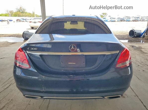 55SWF4JBXGU132127 2016 MERCEDES-BENZ C Black უკანა ხედი
