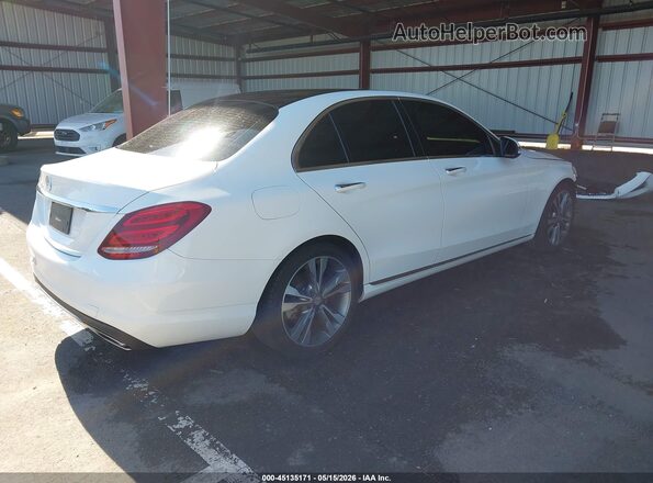 55SWF4JBXHU179532 2017 MERCEDES-BENZ C-CLASS White Հետևի աջ