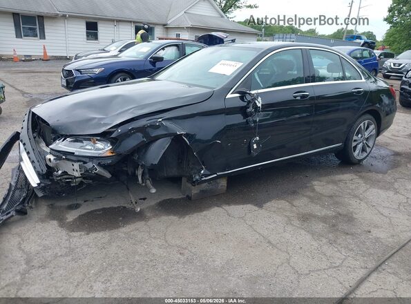 55SWF4JBXHU225666 2017 MERCEDES-BENZ C-CLASS Black Przód lewy