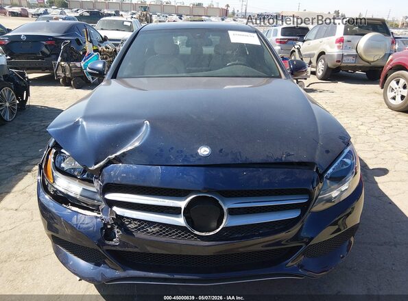 55SWF4JBXJU255546 2018 MERCEDES-BENZ C-CLASS Blue Vista del cuadro de instrumentos