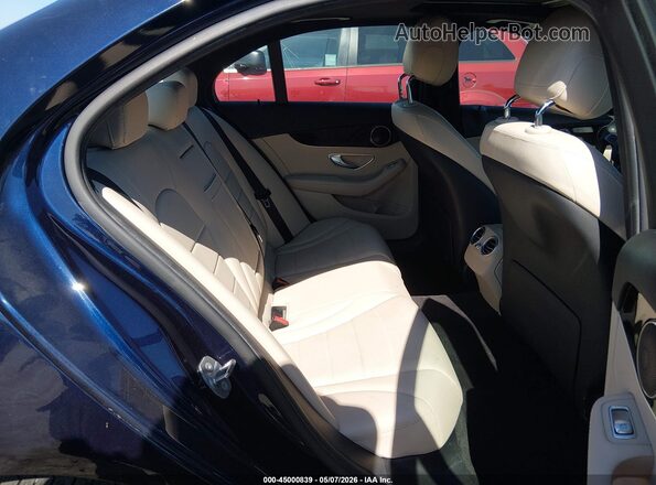55SWF4JBXJU255546 2018 MERCEDES-BENZ C-CLASS Blue Vista de la etiqueta del VIN