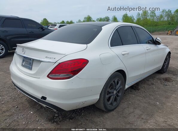 55SWF4KB0GU122527 2016 MERCEDES-BENZ C-CLASS White Tył prawy