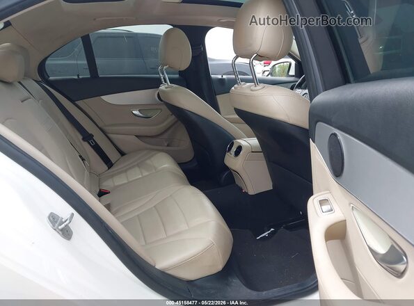 55SWF4KB0GU122527 2016 MERCEDES-BENZ C-CLASS White Widok naklejki z numerem VIN